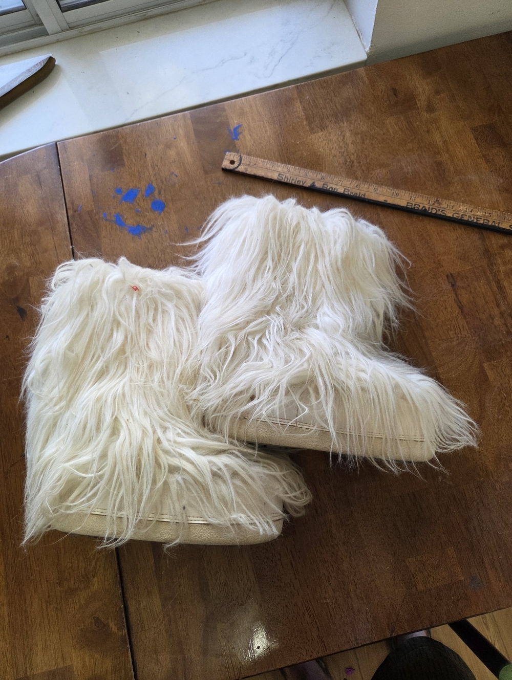 Vintage Italian Real Goat Fur Yeti Boots | Made in Italy Apres-Ski | US Women’ - Picture 3 of 7